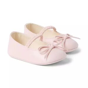 Janie and Jack Light Peach Baby Ballet Flats